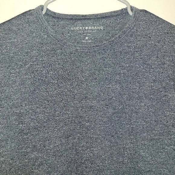 Lucky Brand Long Sleeve Tee Women's size Large Blue/Gray Heather - Picture 3 of 3